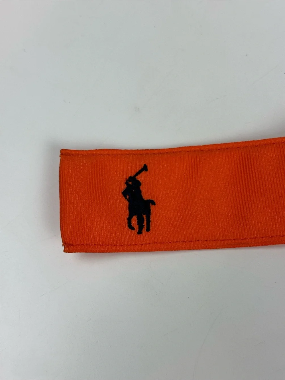 Polo by Ralph Lauren Bright Orange Canvas D-Ring Ribbon Belt